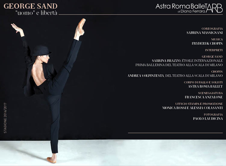 Sabrina Brazzo George Sand spettacolo balletto